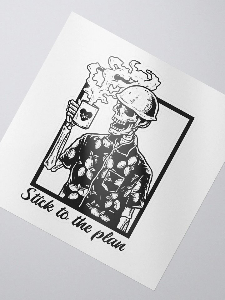Stick to the Plan Sticker product image (2)