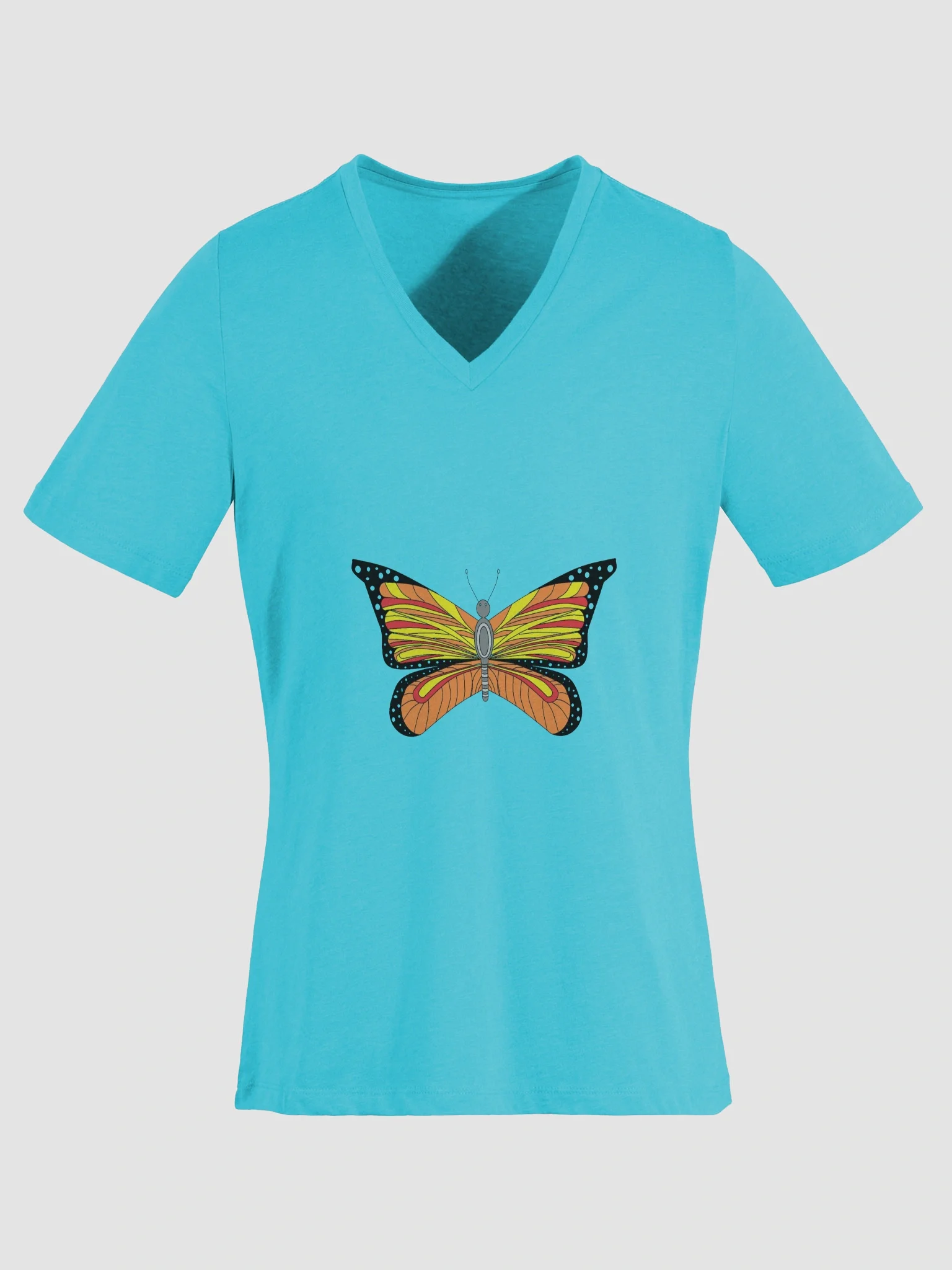 Whimsical Spoon Butterfly Women's V-Neck Tee product image (6)