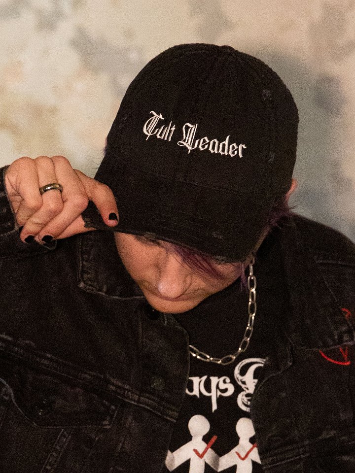 Cult Leader Distressed Dad Hat product image (2)