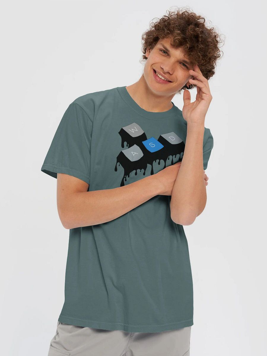 Men T-Shirt - WASD Core Color Drip Keys product image (5)