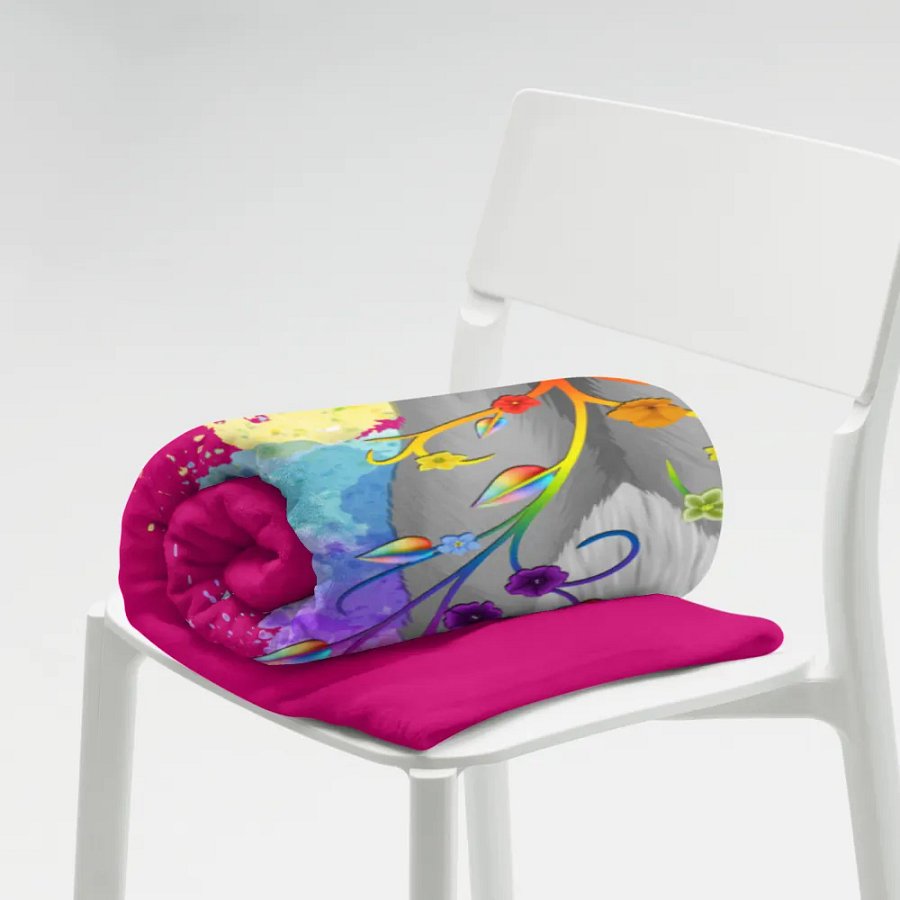 Bisexual Pride Fox Blanket (2023) product image (7)