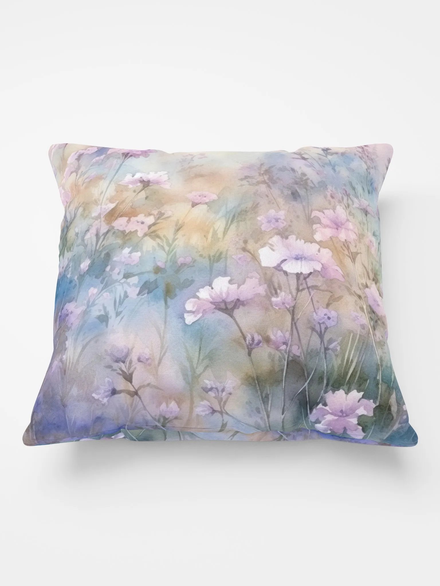 Wildflower Meadow In Pastel All-Over Print Pillow product image (1)