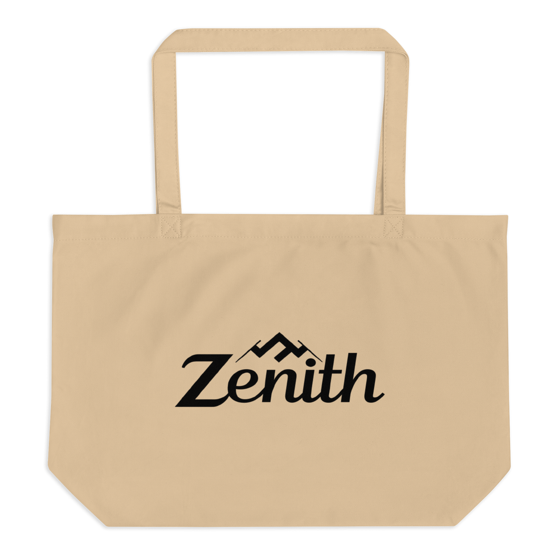 Zenith Organic Cotton Tote - Black and Oyster product image (1)