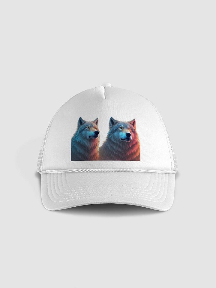 Strength & Spirit: Valucap VC700 Trucker Hat Features Wolf & Bear product image (33)