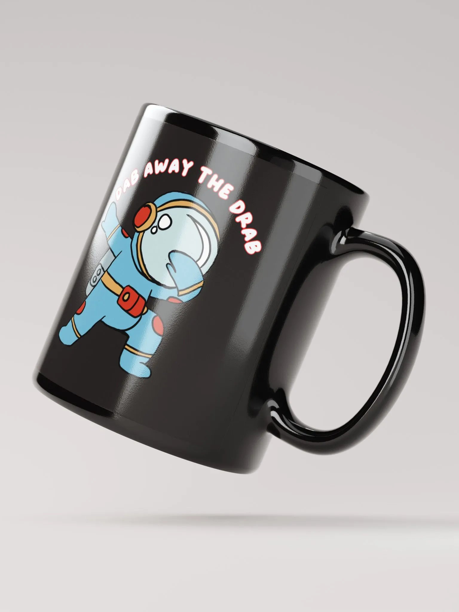 Space Dab Black Glossy Mug product image (3)
