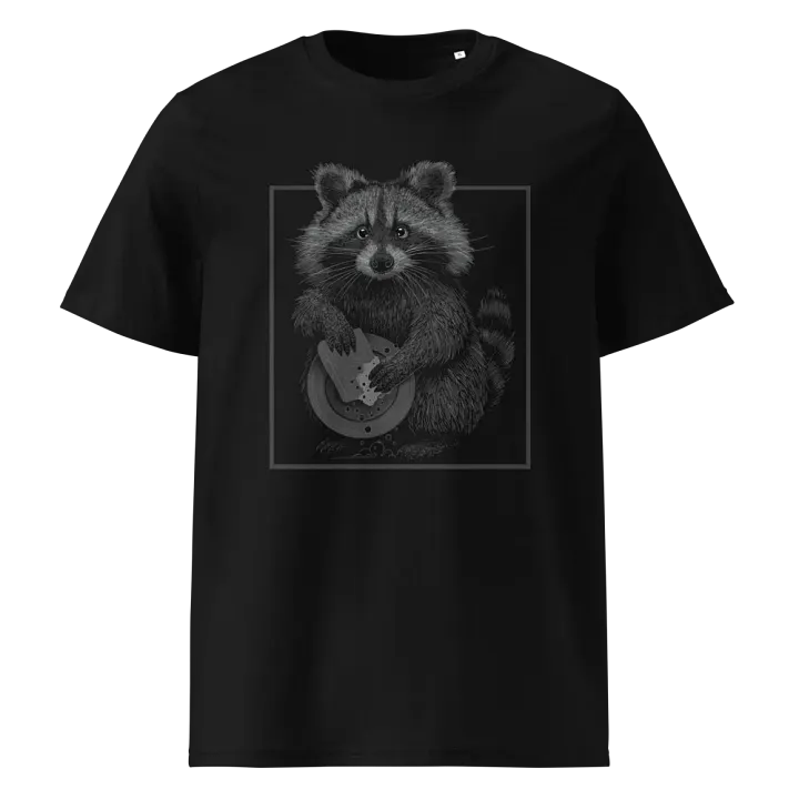 T-Shirt Raton Laveur qui fait la Vaisselle - Unisexe, 100% Coton Bio product image (1)