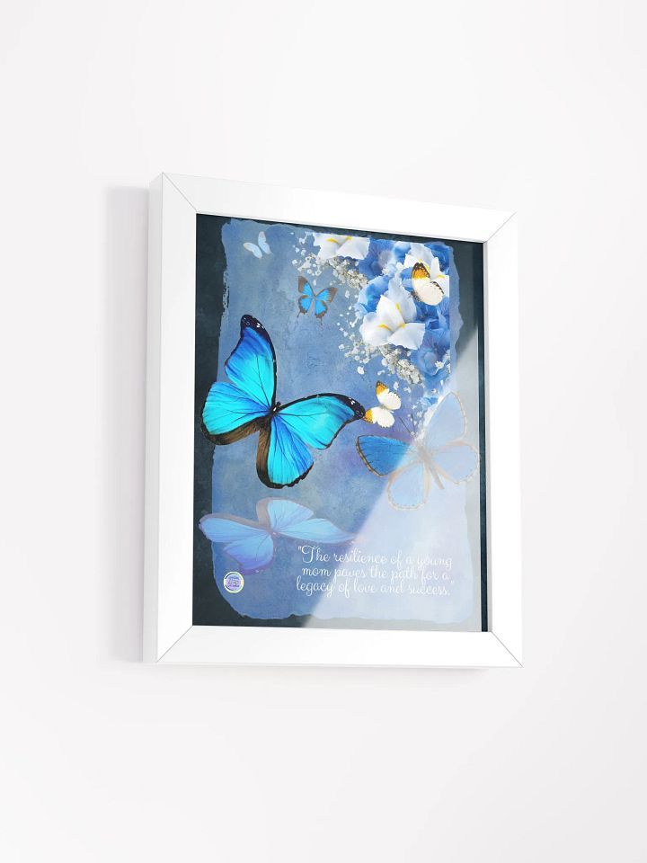 Mystic Blue Butterfly Black Ayous Wood Art product image (10)