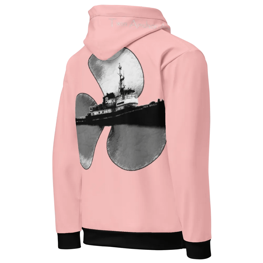 Pink Three blade prop & Jack tug Hoodie product image (8)
