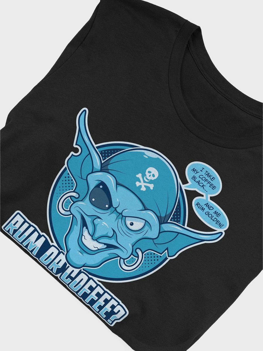 Funny College Student Pirate T-Shirt – Coffee & Rum Retro Tee product image (3)