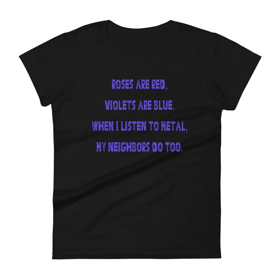 Roses Are Metal Fitted T-Shirt product image (11)