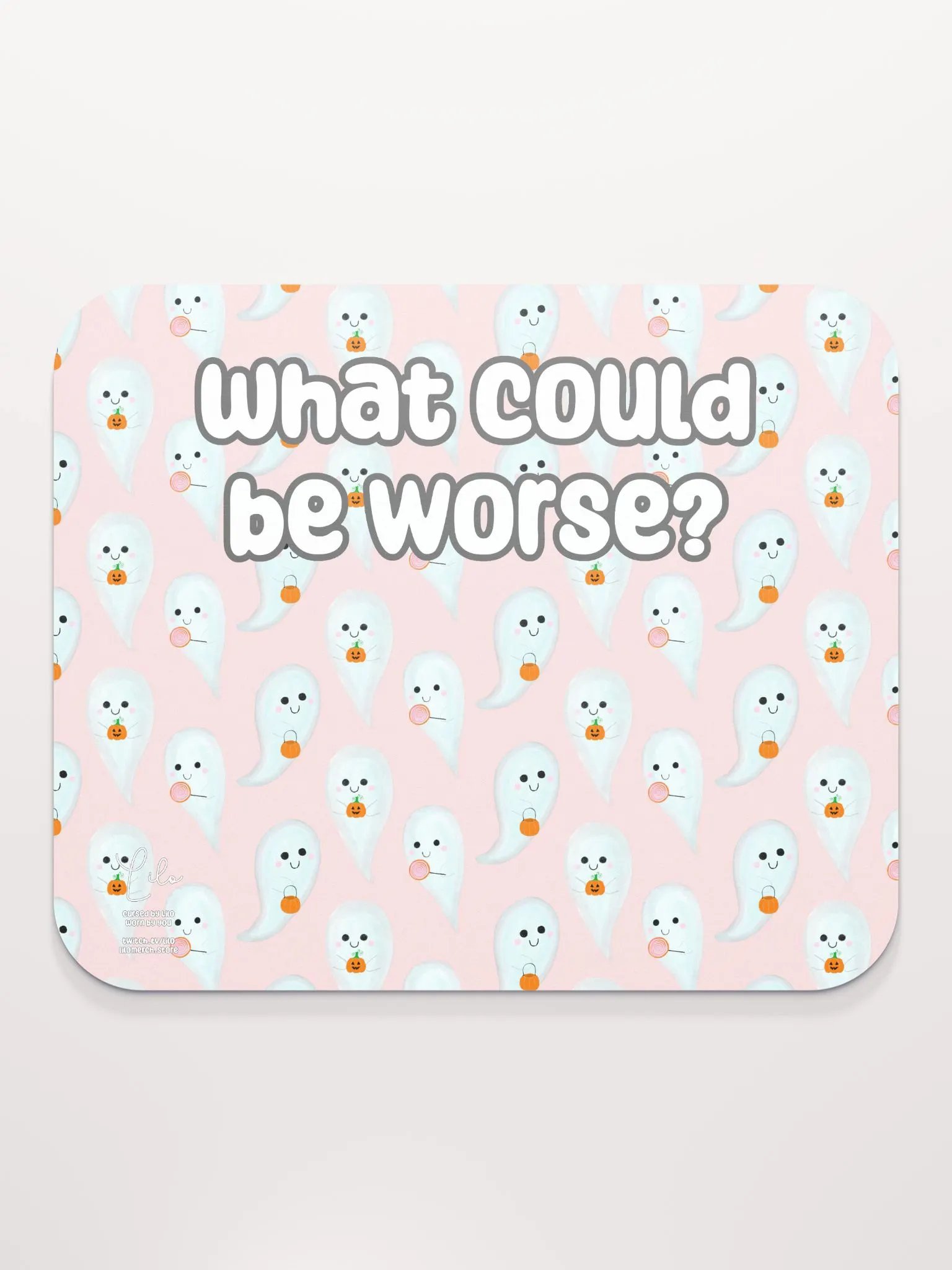 What Could Be Worse? Medium Mouse Mat - cute ghosts product image (2)