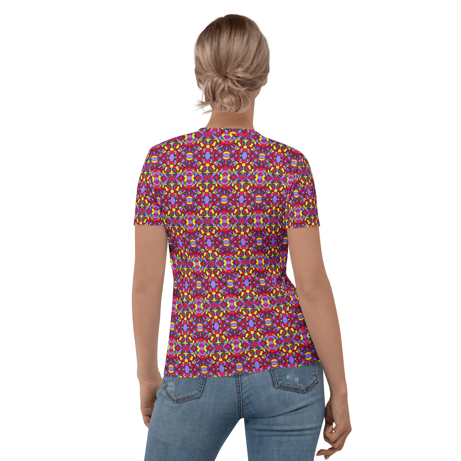 Retro Circus Ticket - All-Over Print Women's Crew Neck T-Shirt product image (2)