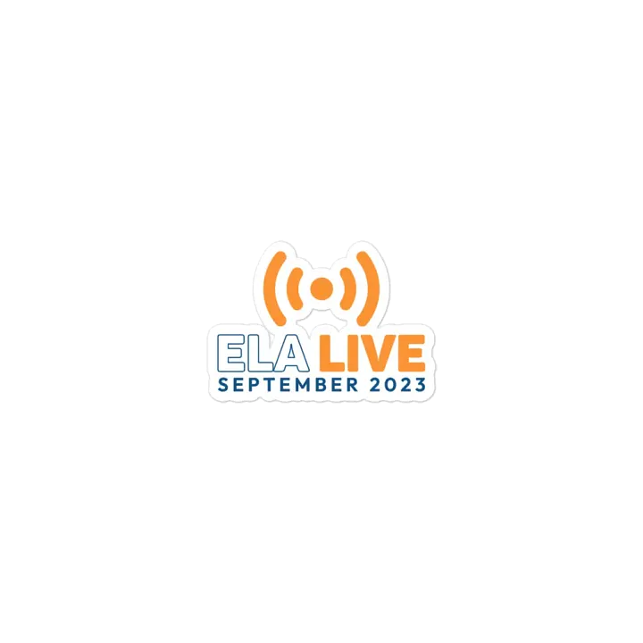 ELA Live September 2023 Sticker product image (1)