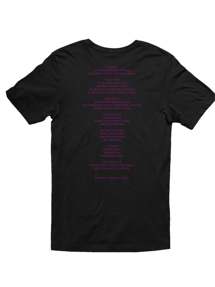 He Speaks Tshirt product image (2)