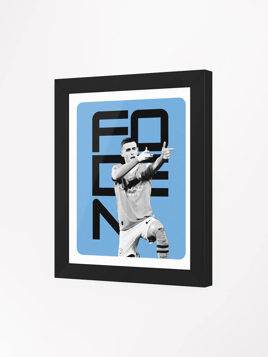 Phil Foden BW Manchester City Name Art Framed Print product image (4)