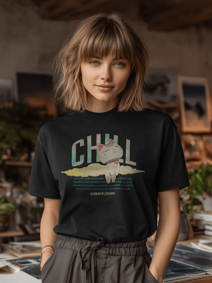 Chill Cat T Shirt Robin Crews product image (2)