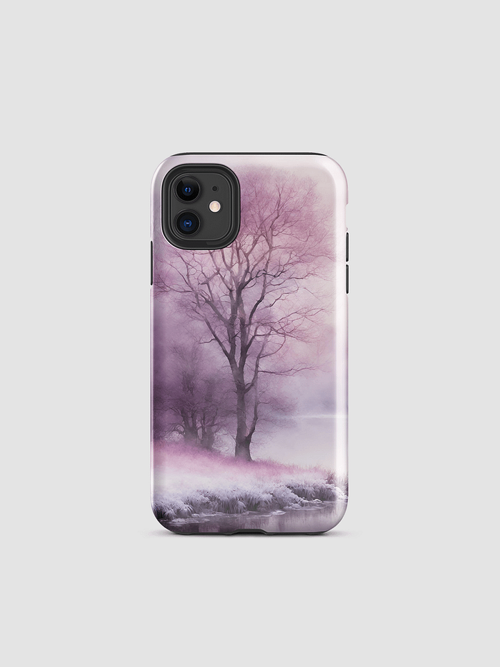 Pink Watercolour Winter Scene Tough iPhone Case product image (2)