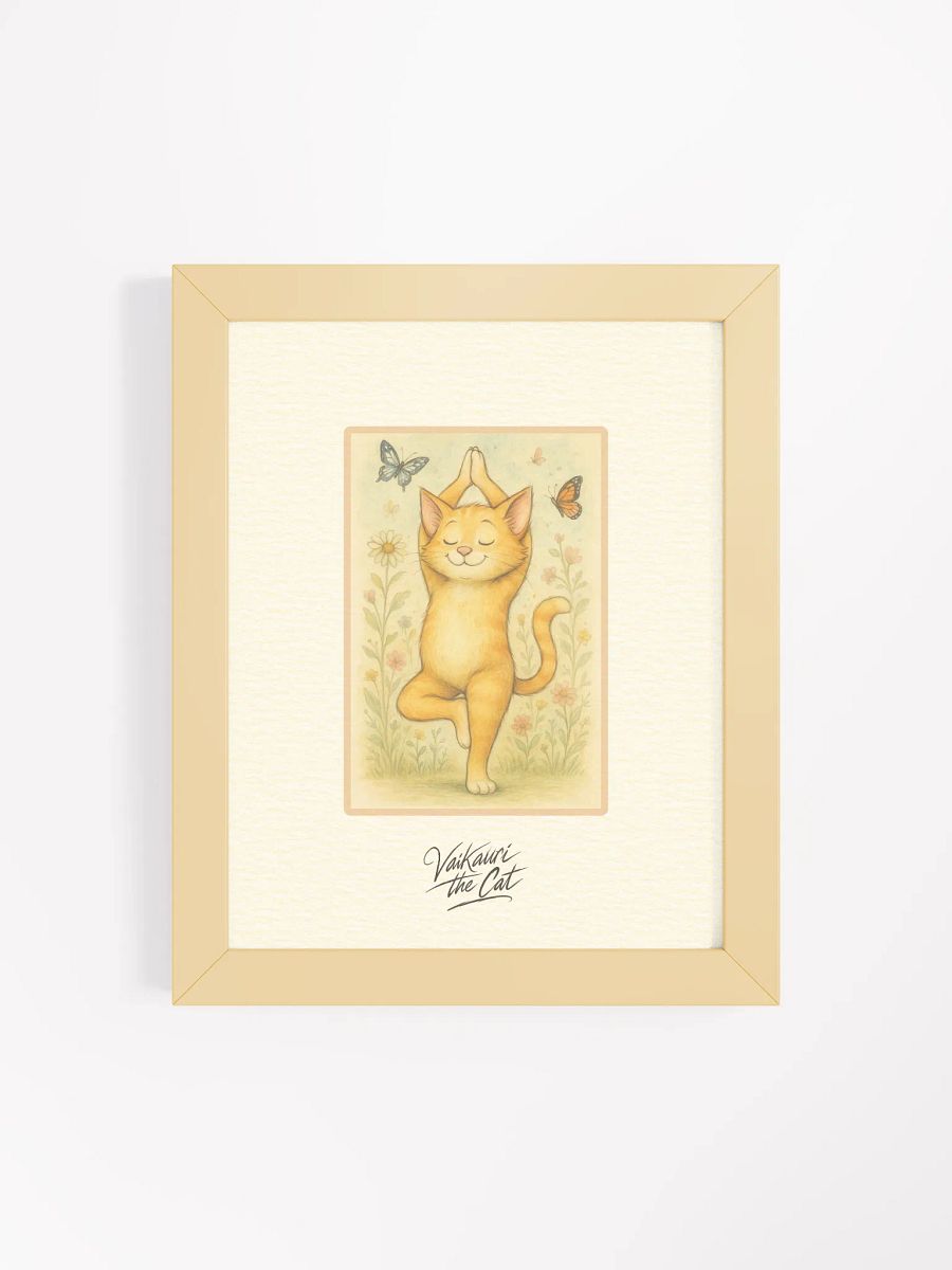 Vaikauri The Cat Yoga Artprint product image (8)