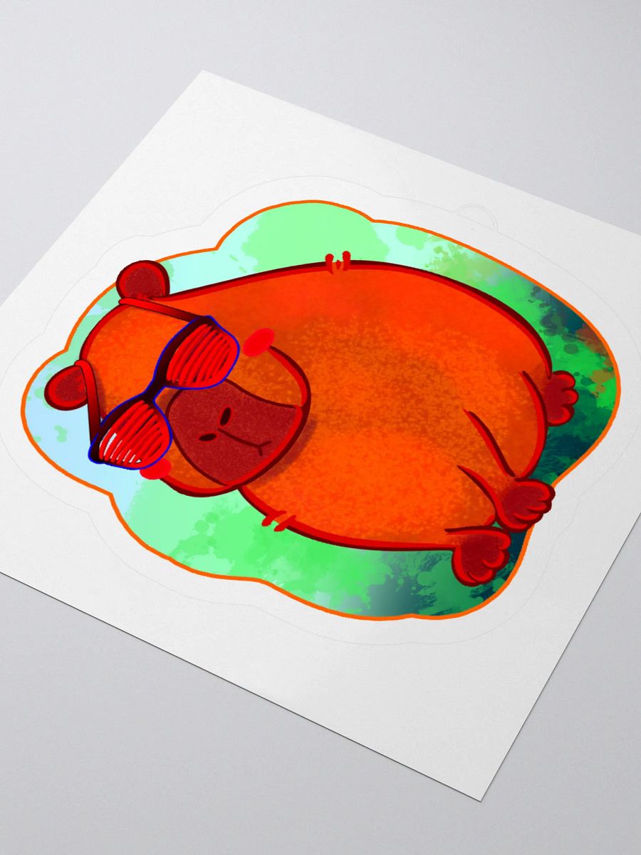Capy Sun Sticker product image (8)