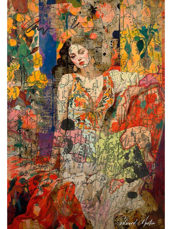 Lady of the World by Edward Martin-Vibrant Layers Poster Print product image (1)