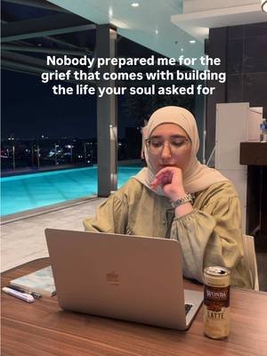 Honestly? no one warns you about the emotional chaos that comes with actually choosing the life you want. People hype the freedom, the purpose, the goals… but no one talks about the part where you’re grieving your old life while building your new one. It’s this strange kind of grief…you’re proud of yourself, but you’re also mourning a version of you that once felt like home. I’ve been sitting with that a lot lately. It’s that feeling of: “wow… I prayed for this, I asked for this… so why does it feel so heavy sometimes?” You start realizing you outgrew your environment, your routines, your relationships… and no one prepares you for how lonely it can be to shed versions of yourself that carried you for years…even when letting them go is the right thing. But underneath all of it, this is what becoming the woman you always talked about becoming actually looks like. If you’re in that space too — same. You’re not crazy. You’re just rising to higher places, girl 💗 #healingjourney #selfgrowth #becomingher #personaldevelopment #reflection 
