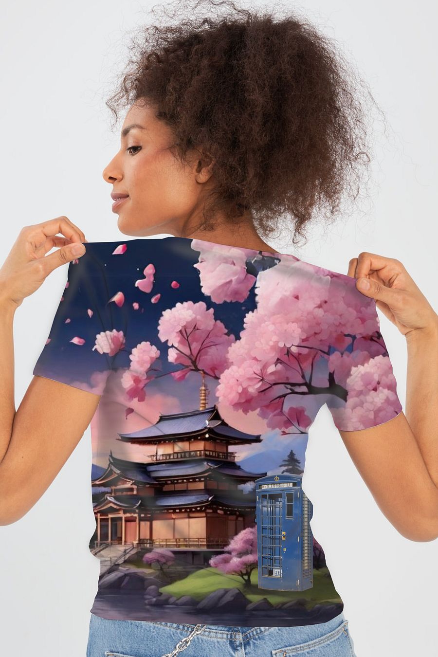 Dr Who Tardis in Japan All Over Print T-shirt product image (4)