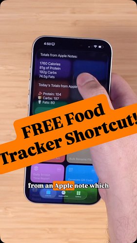Track your foods with barcode scanning or photos + ChatGPT AND get a running goal with iPhone Apple Intelligence! #iphonetips...
