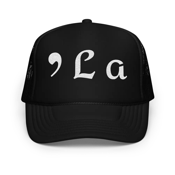 Comma La - Embroidered Trucker Hat Cap product image (1)