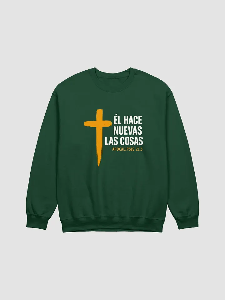 Sudadera Unisex Cuello Redondo | Él hace nuevas las cosas product image (25)