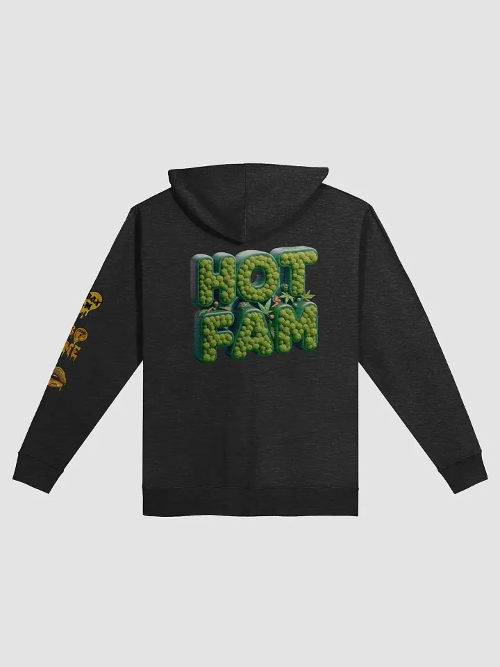 HOT BOX FAM GOLD LOGOS WITH HOT FAM LOGO ZIP UP HOODIE product image (8)