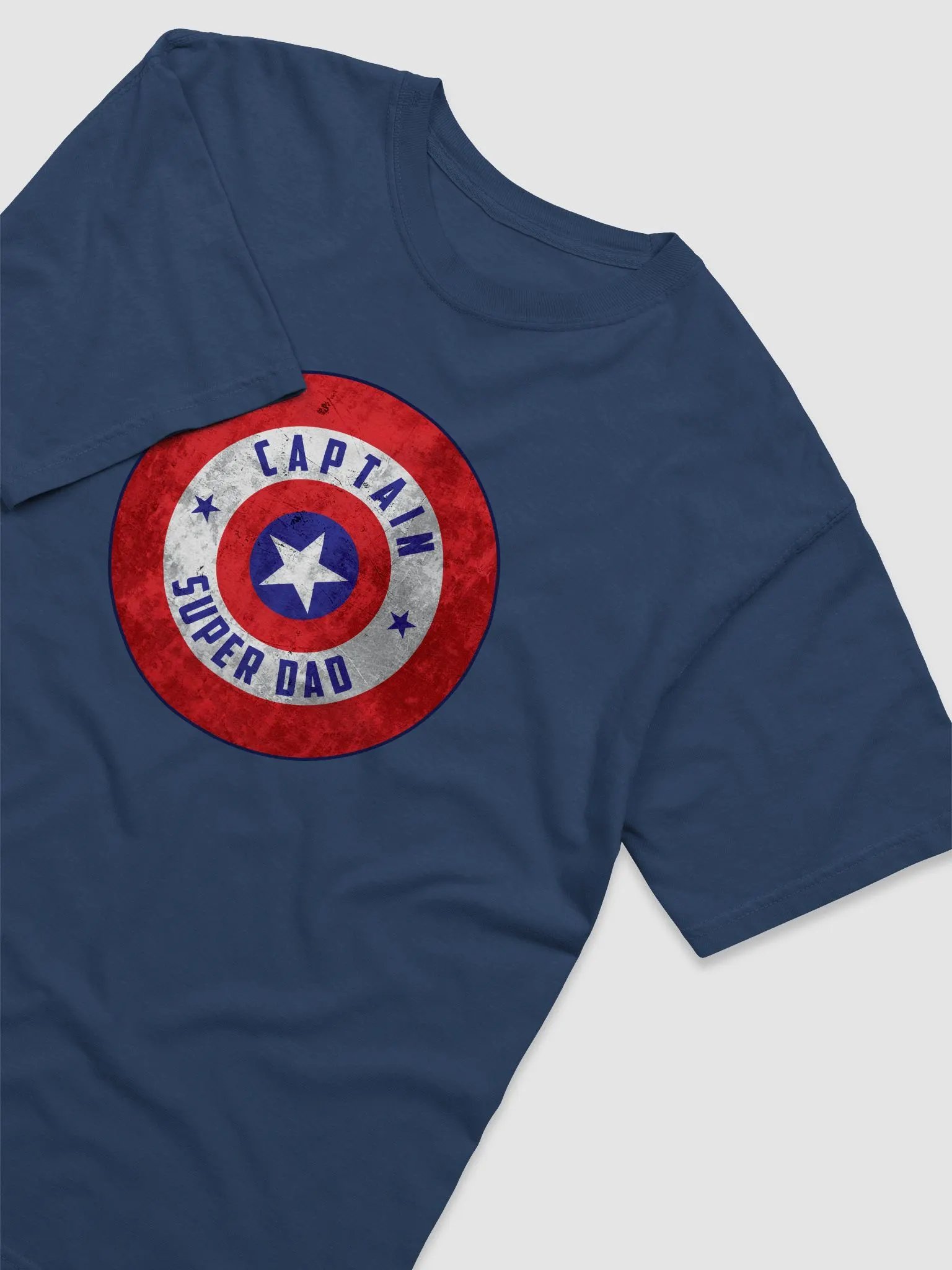 Captain Super Dad Dyed Heavyweight T-Shirt product image (1)
