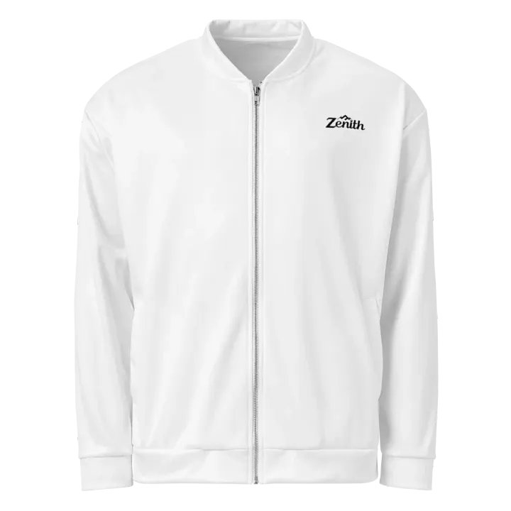 White Zenith Unisex Bomber Jacket product image (1)