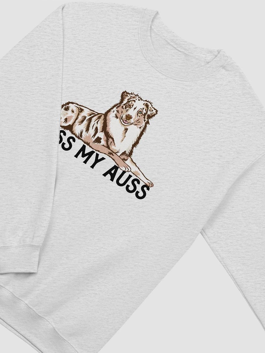 Kiss My Auss Sweatshirt for Australian Shepherd (Red Merle) Dog Owners product image (24)