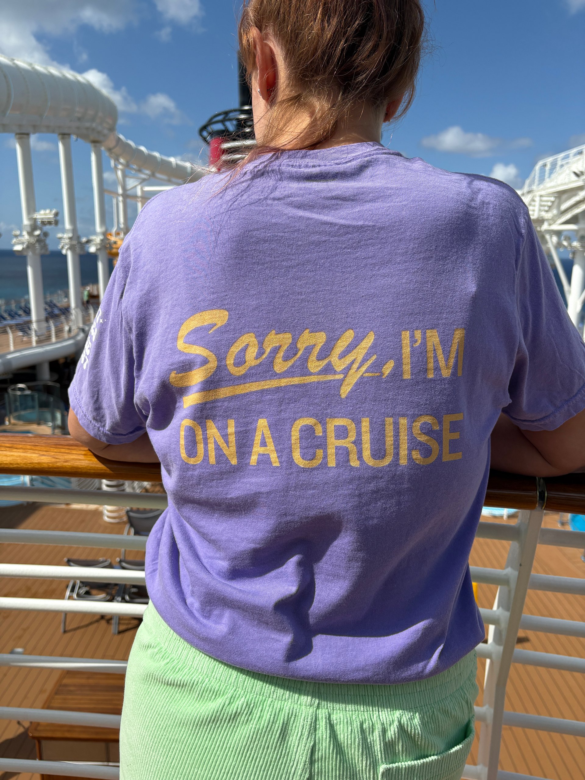 The Sorry, I'm On A Cruise Tee product image (28)