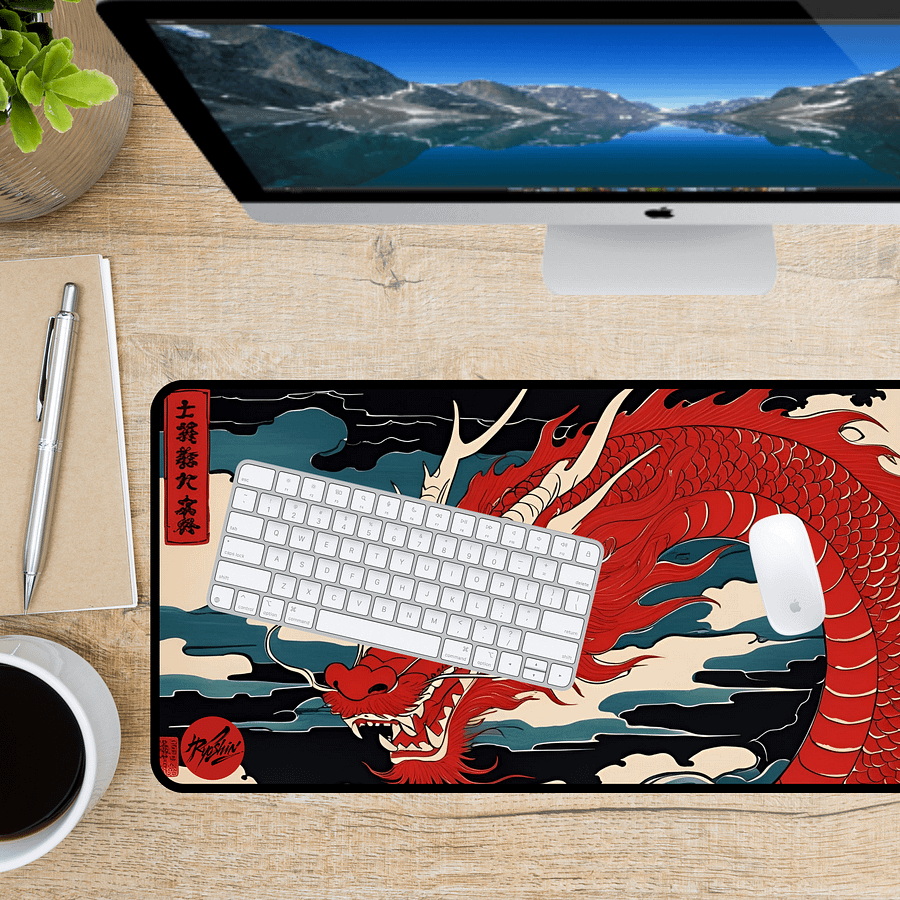Ryoshin - Burning Passion (Moeru Jōnetsu), Ancient Ryū Collection, Desk Mat product image (5)