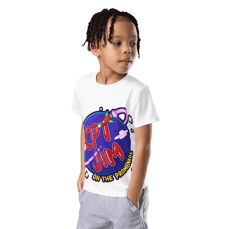 Cosmic Captain Kids' Crew Neck Tee product image (8)