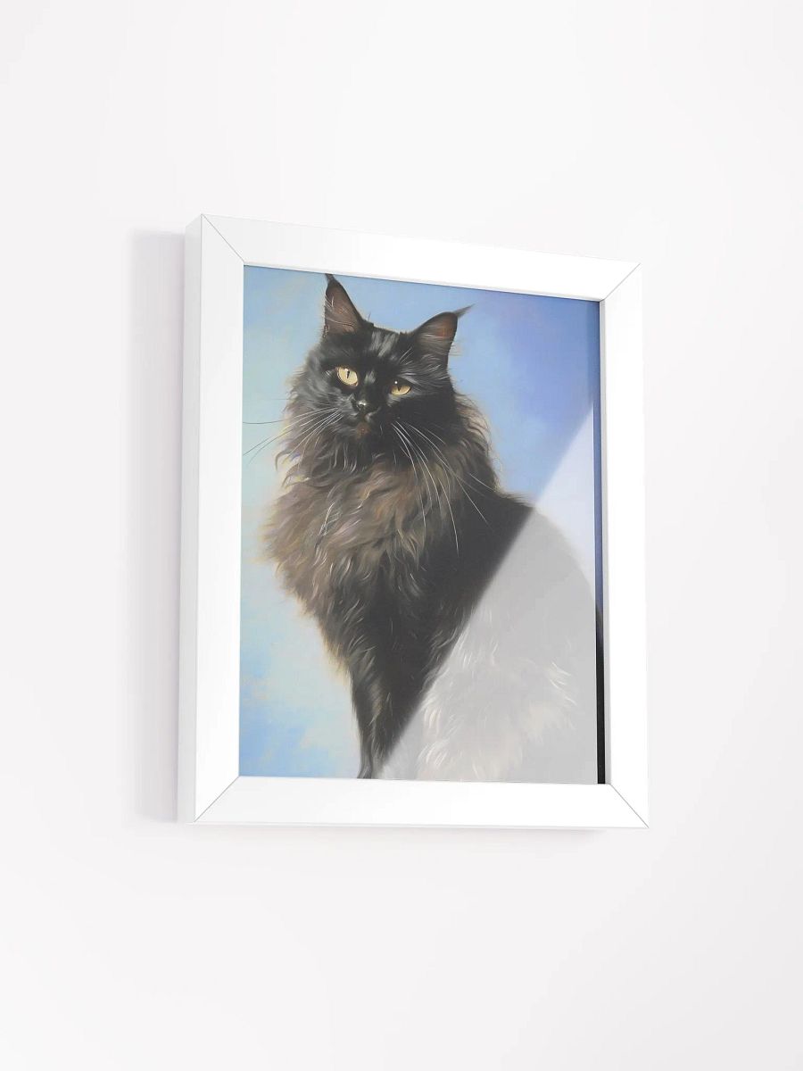 Gaze of the Night: Framed Matte Cat Poster product image (2)
