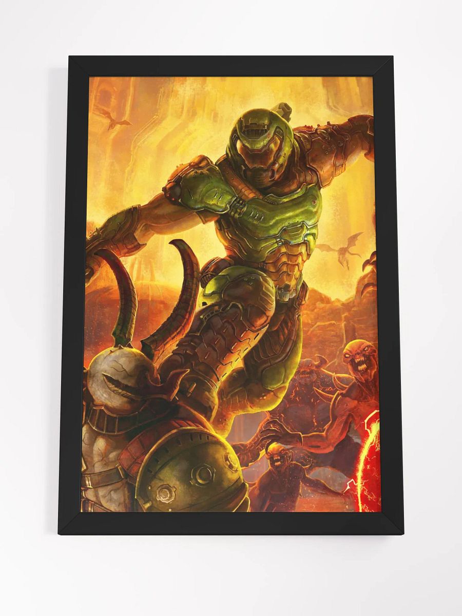 Doom Slayer: Argent Facility (Destroyed) Framed Print product image (4)