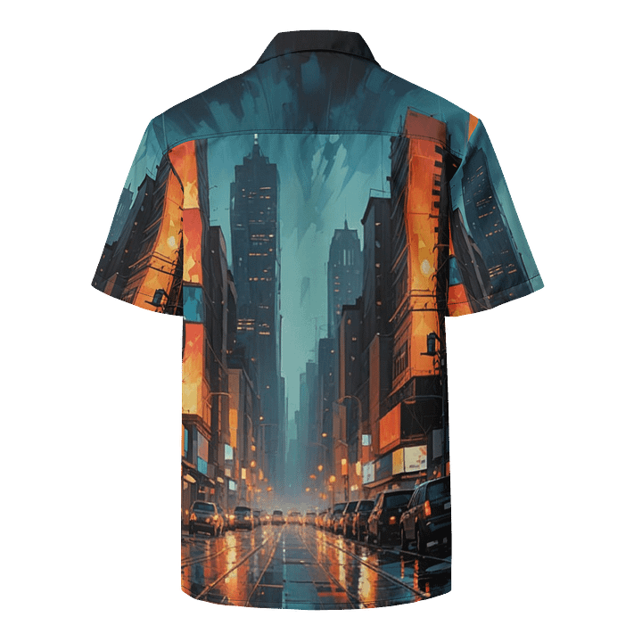 Abstract City 2 Hawaiian Shirt product image (2)