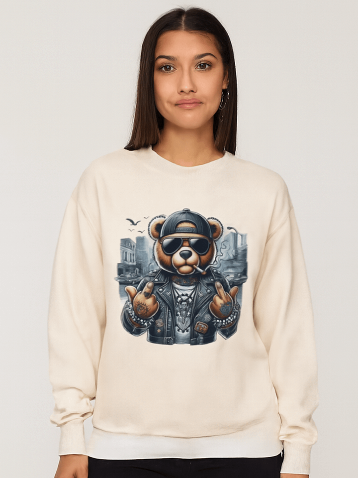 Rebellious Bear Crewneck Sweatshirt product image (1)