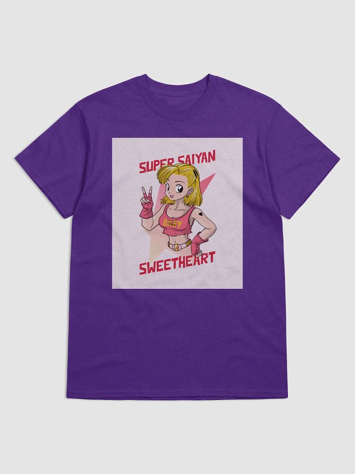 "Super Saiyan Sweetheart" Gildan Heavyweight T-Shirt - Fun & Playful Anime Style product image (1)
