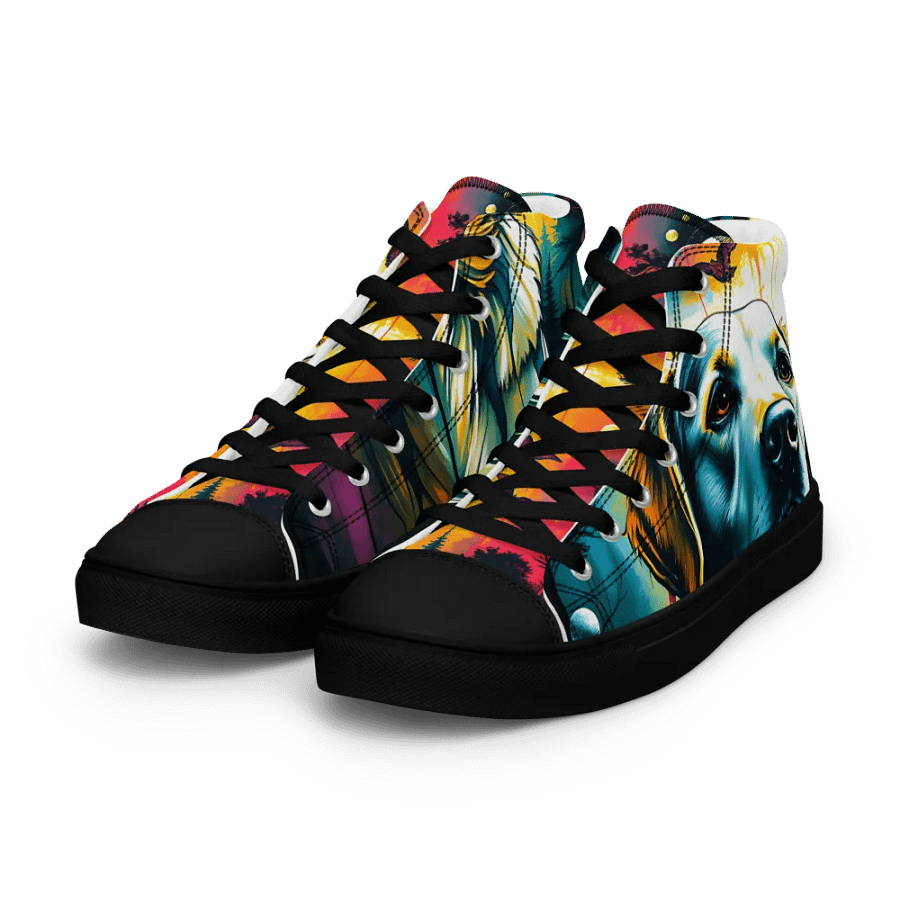 Sweet Karma Bean, Celestial Canine, women's canvas High Tops product image (6)