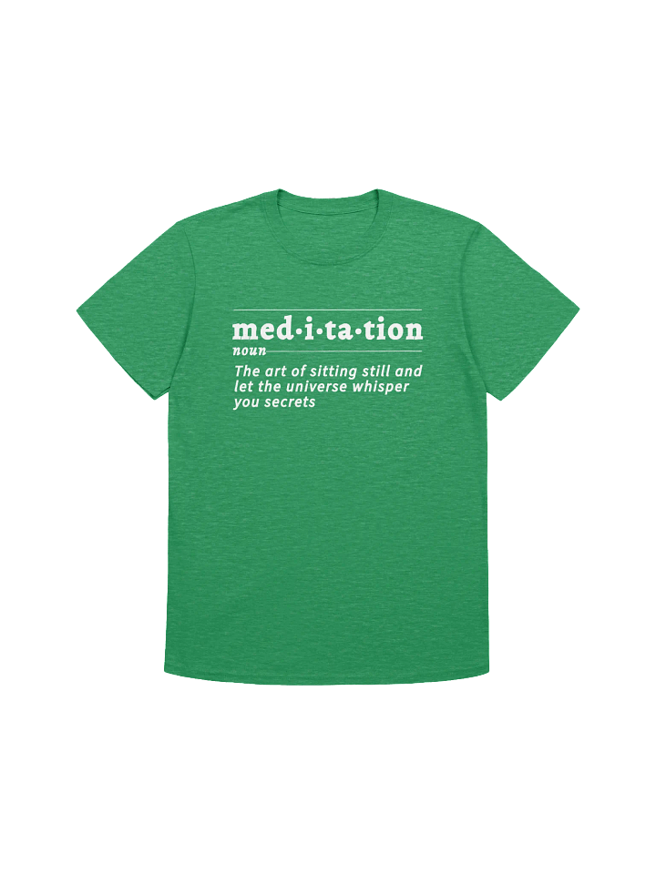 Meditation Definition Unisex Tee wht product image (1)