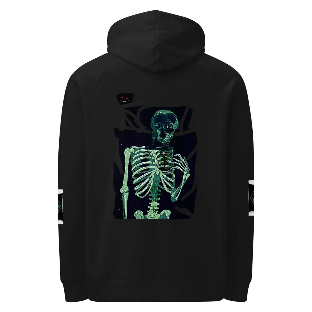 Glowing Skeleton Peace Unisex Hoodie product image (5)
