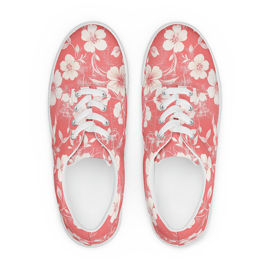 Vintage Floral Lace-Up Canvas Shoes product image (4)