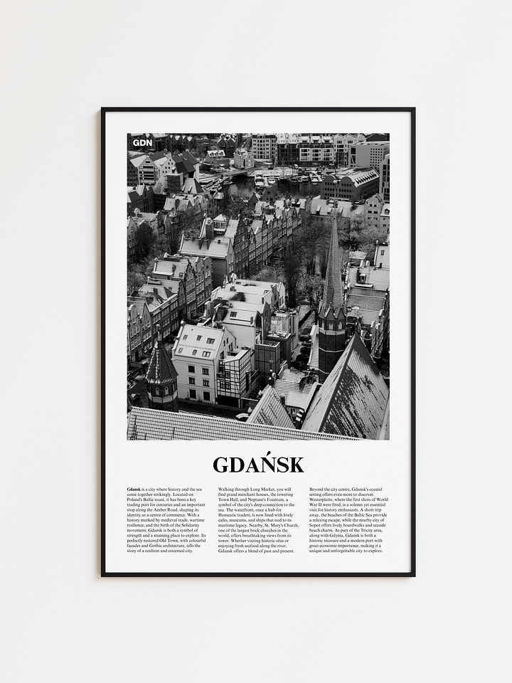 Gdansk 01 Newspaper Poster product image (1)