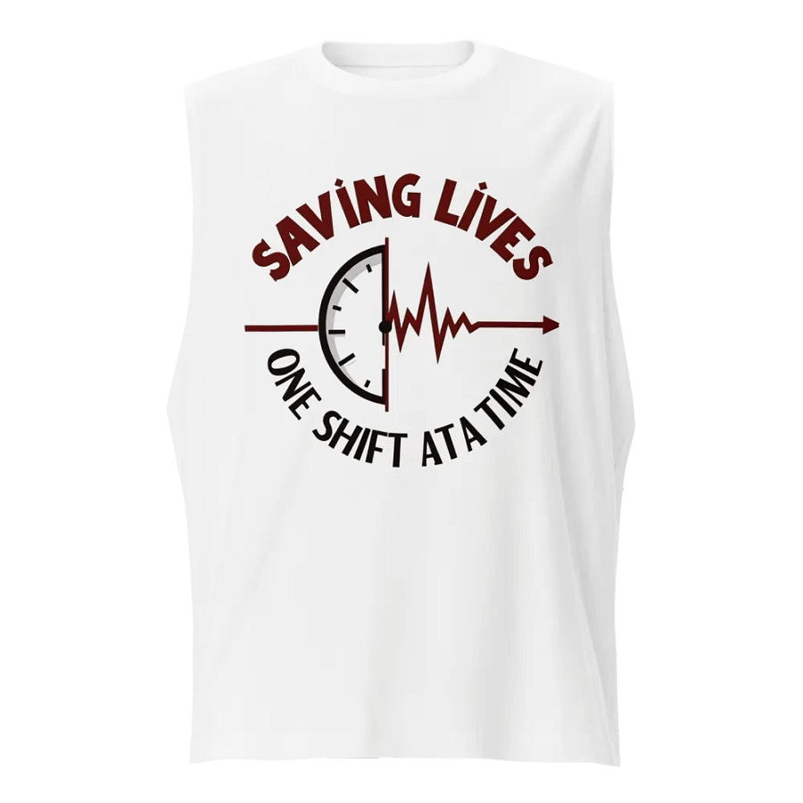 EKG Timekeeper Muscle Tank product image (1)