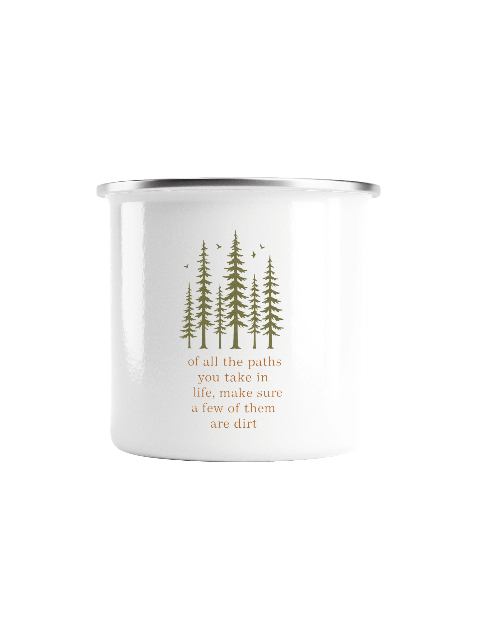 Wanderlust Trees Enamel Mug product image (1)