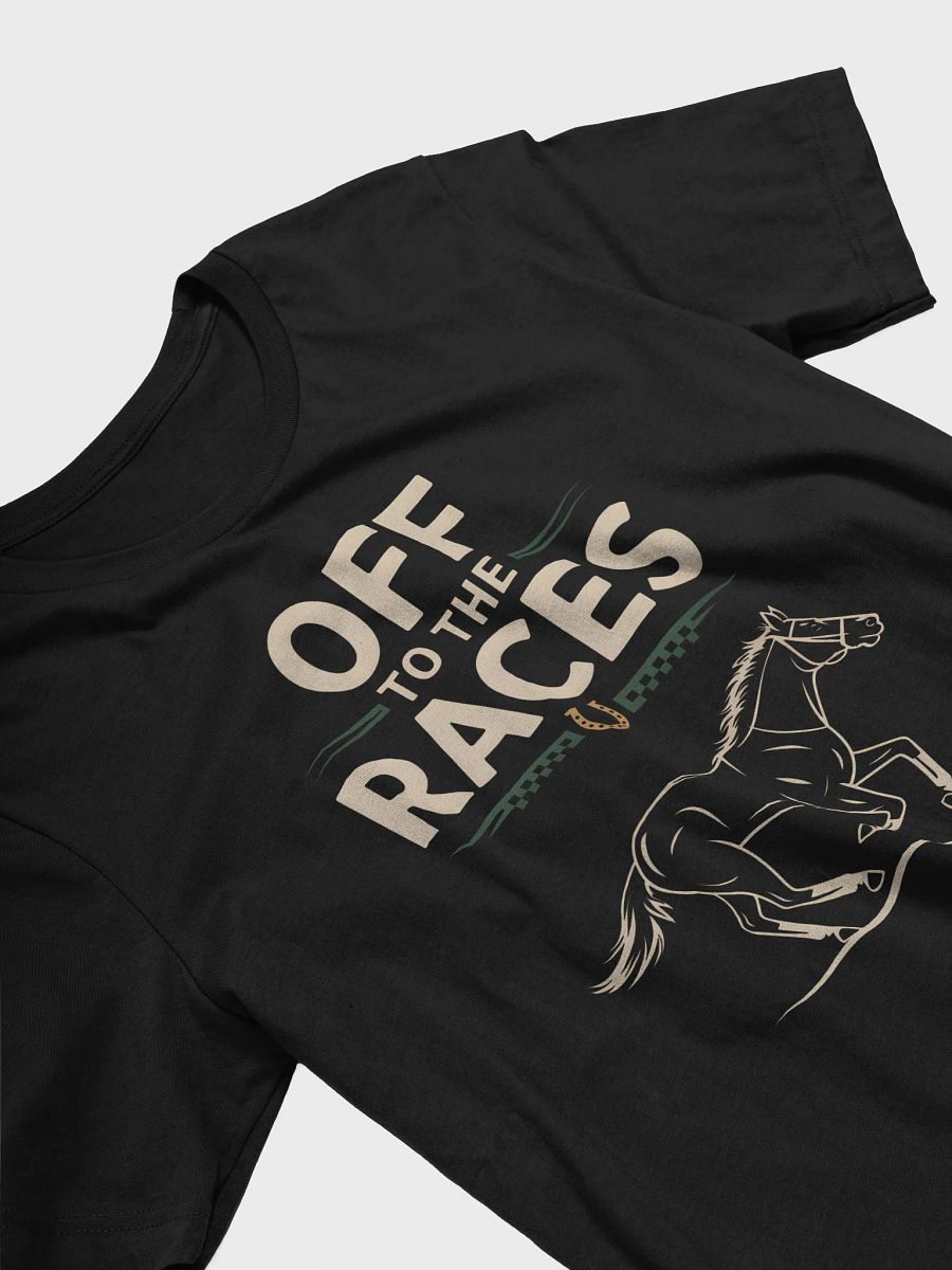 Off To The Races Graphic Tee | Retro Racing Checkered Design product image (3)
