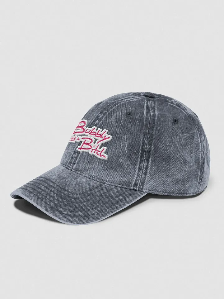 Bubbly and a B*tch embroidered vintage wash dad hat (pink bubble design) product image (2)
